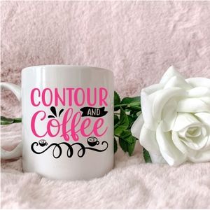 "Contour and Coffee" 12 oz. Mug; Handmade/Custom